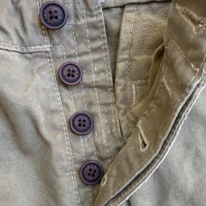 Men’s Abercrombie & Fitch Olive Green Button Up Fly Pants Size 32/34